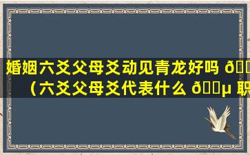 婚姻六爻父母爻动见青龙好吗 🐈 （六爻父母爻代表什么 🌵 职业）